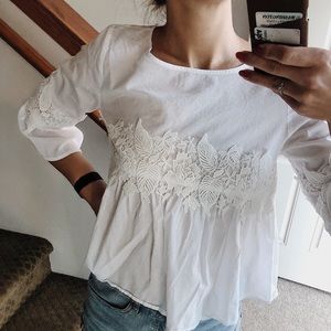 White oversized shirt